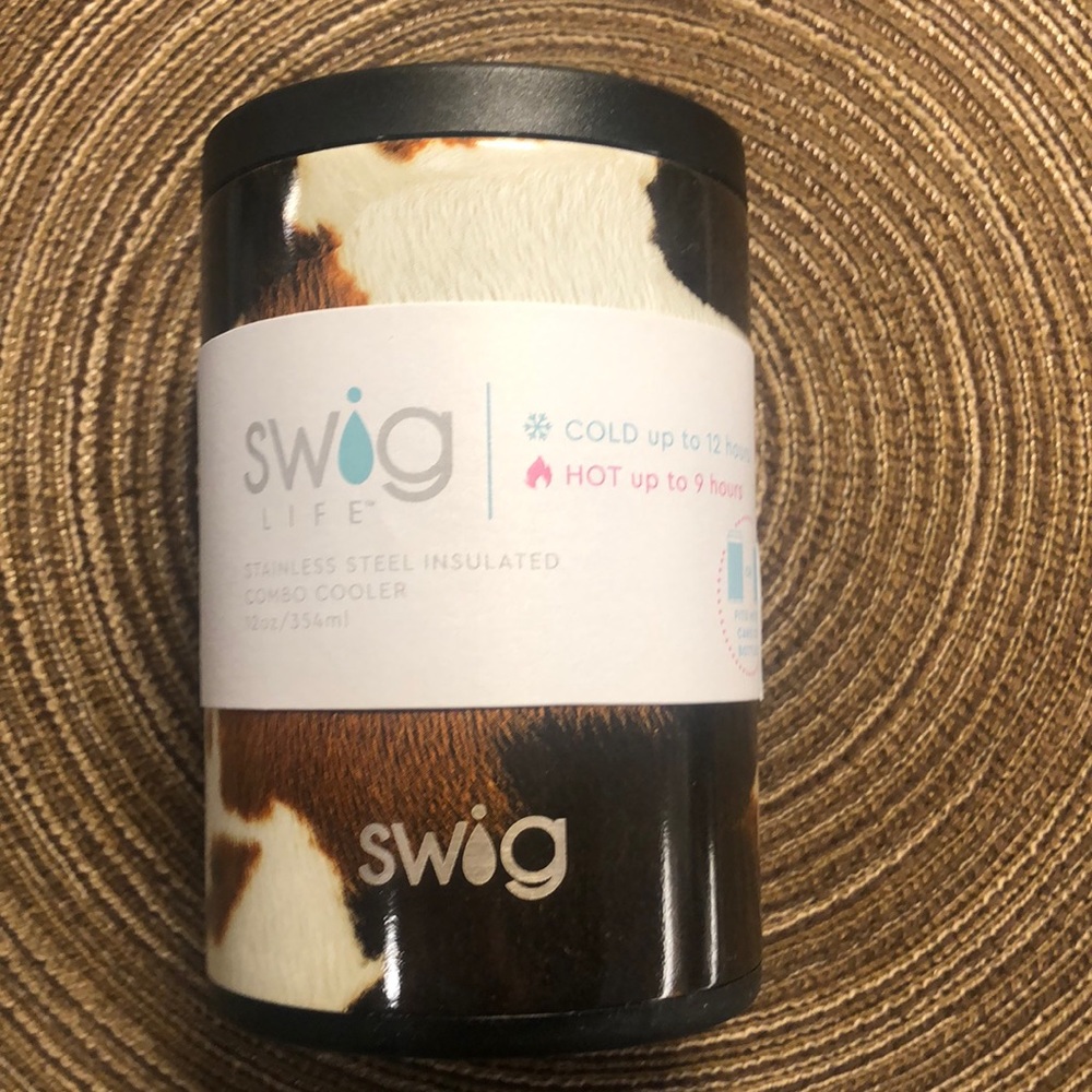 Swig Combo Cooler Koozie Hayride (Cowhide)